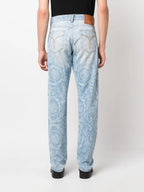 Allover Blue Denim Jeans