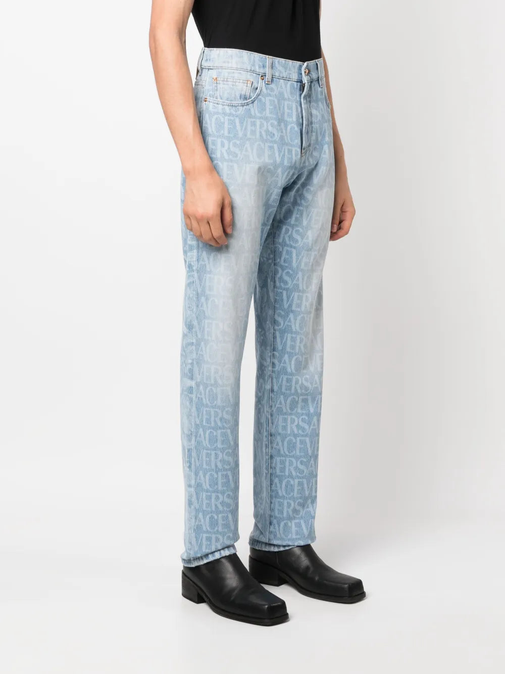 Allover Blue Denim Jeans