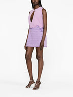 Mini Falda Allover Violeta