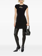 Image of D-Angiel Black Dress by Diesel for Women - Season Spring-Summer 2025 - Model view 1