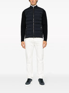 quilted jacket, navy blue jacket, Autumn-Winter collection, luxury outerwear, elegant jacket