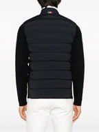 quilted jacket, navy blue jacket, Autumn-Winter collection, luxury outerwear, elegant jacket