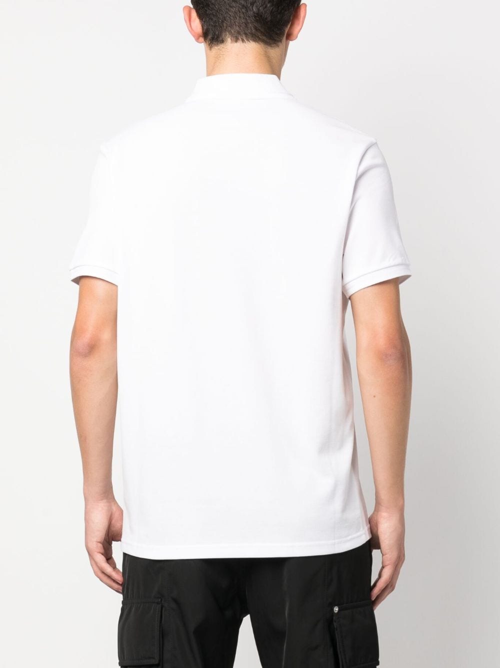 Moncler, men's polo shirt, luxury fashion, white polo, designer clothing