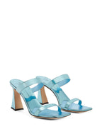 Giuseppe Zanotti, women’s mules, light blue mules, luxury footwear, designer shoes