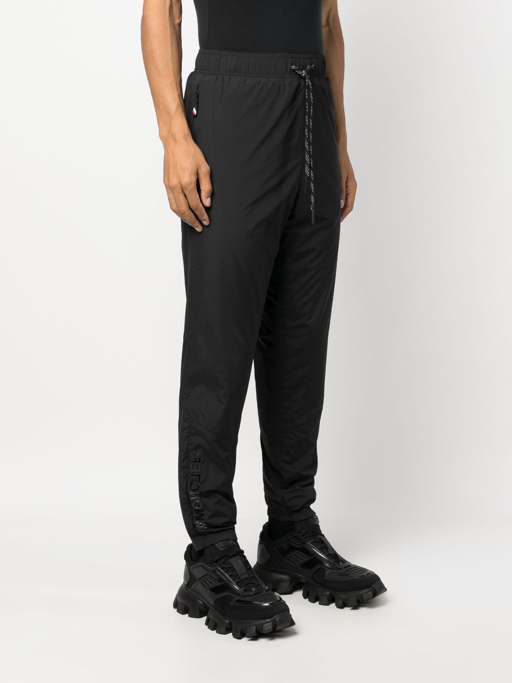 Moncler Grenoble, black ripstop pants, luxury men's fashion, high-end menswear, durable stylish pants