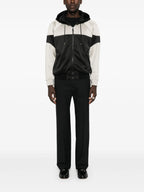 Bild des bicolor Zip Sweatshirts von Saint Laurent für Herren - Saison Herbst-Winter 2023 - Modellansicht 1