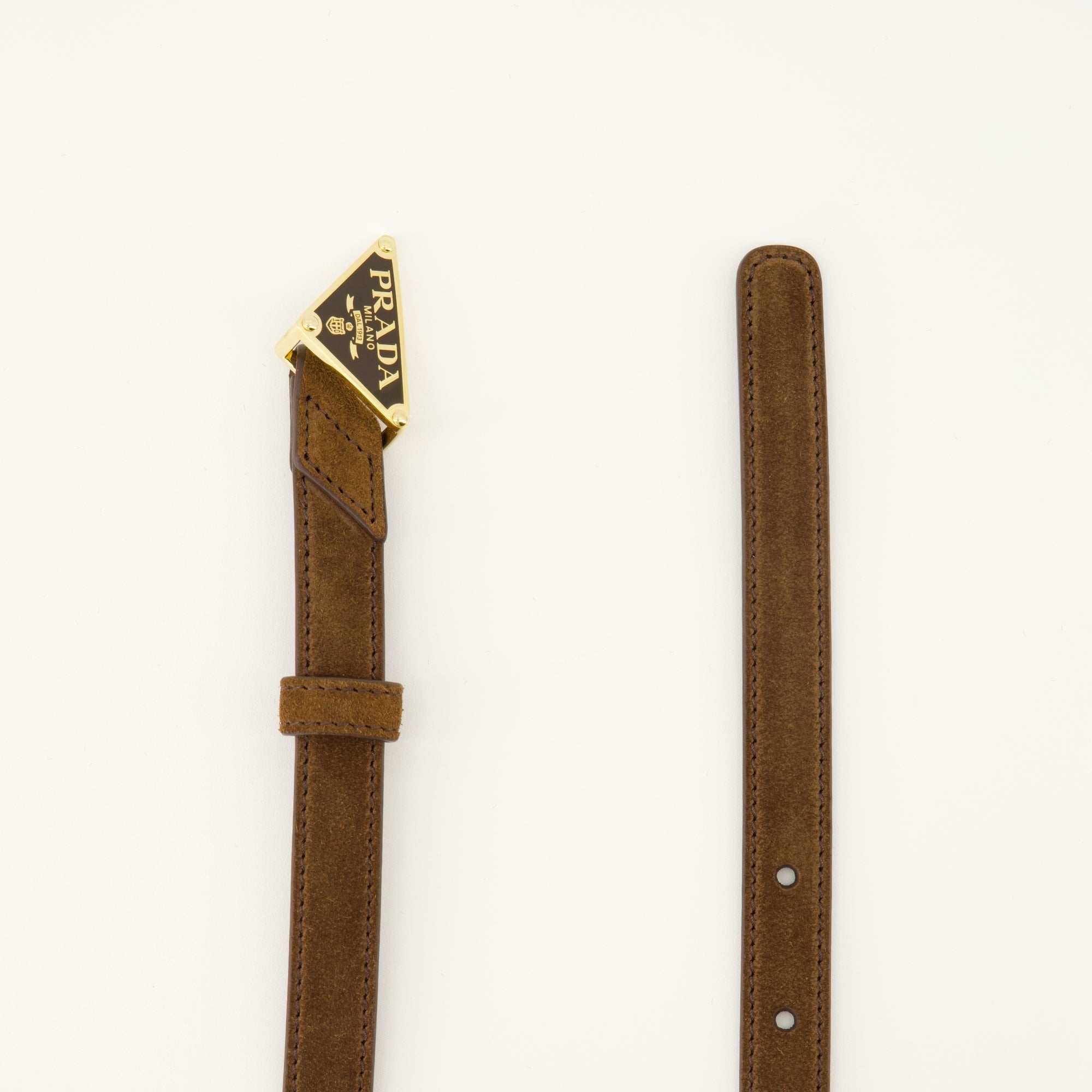 Prada belt, Saffiano leather belt, adjustable belt, metal logo belt, luxury accessories