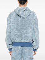 4G Denim Zip-Up Sweatshirt