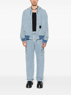 4G Denim Zip-Up Sweatshirt