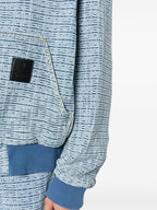 4G Denim Zip-Up Sweatshirt