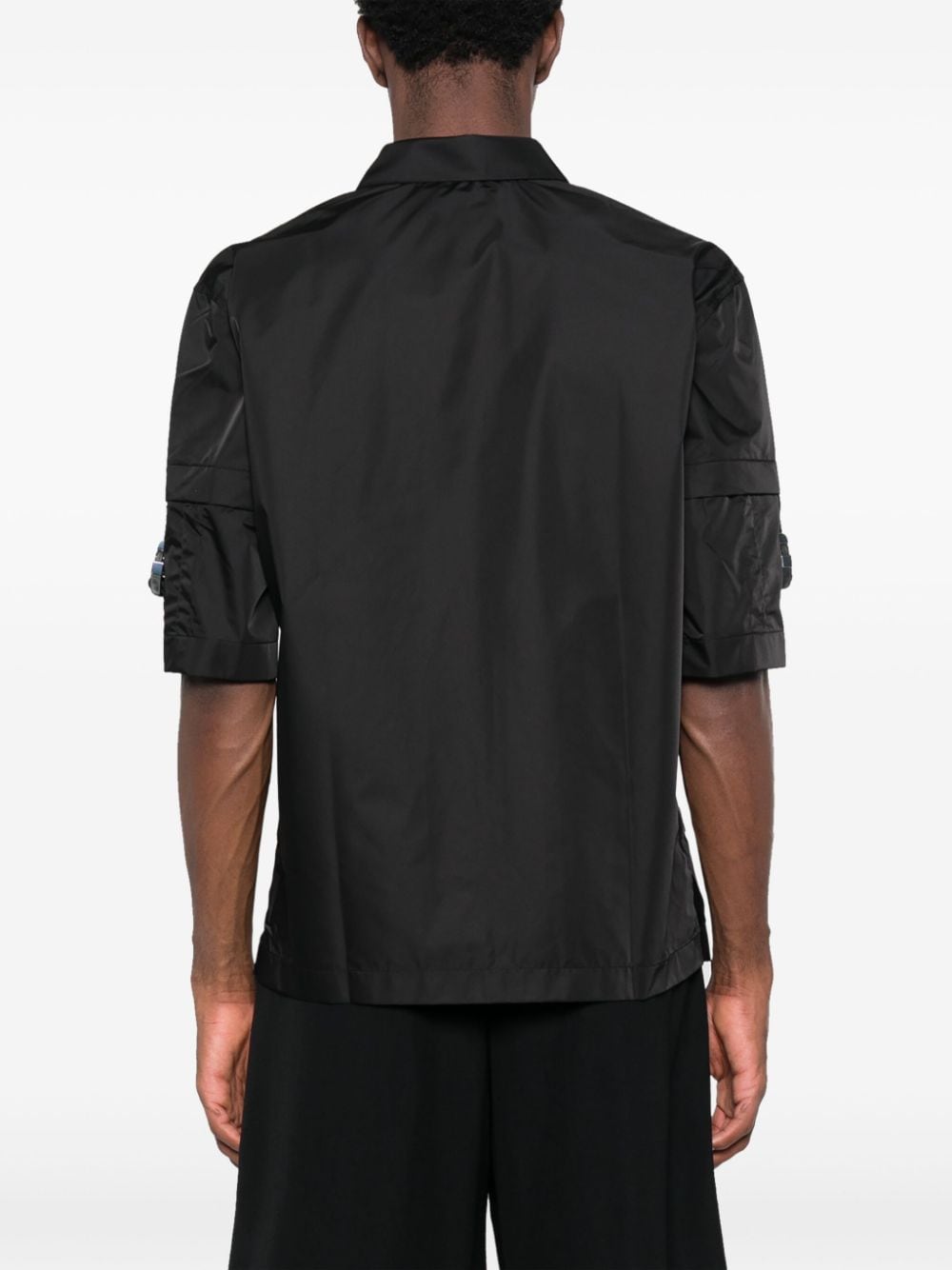 Givenchy shirt, oversize shirt, technical fabric shirt, luxury men's shirt, black shirt