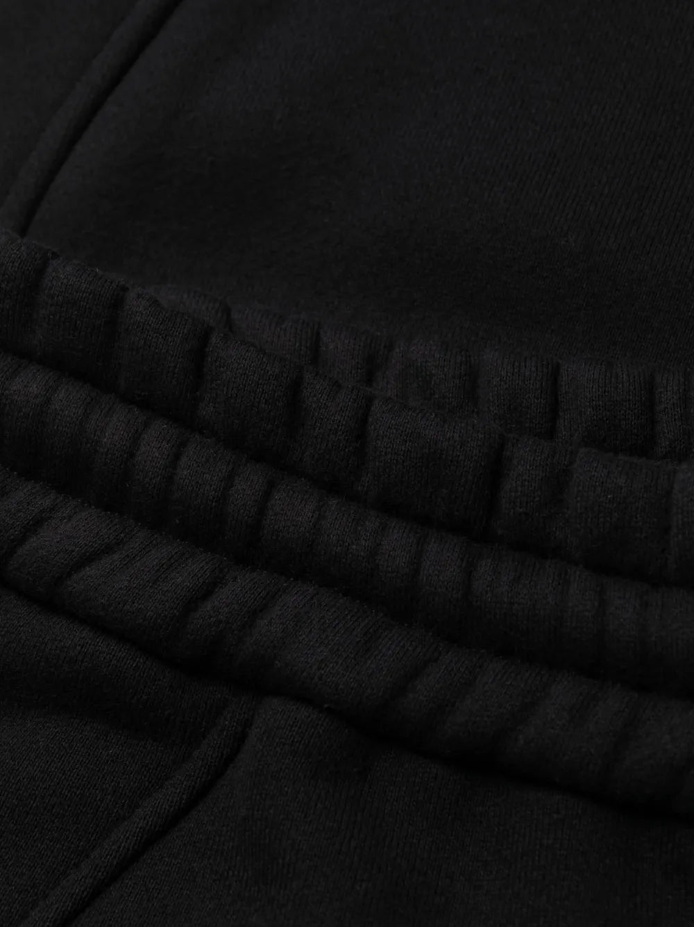 Calças de jogging de algodão de perna larga Off-White Mulher Preto