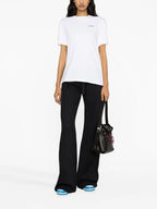 Bild von weiten Baumwoll-Jogginghosen von Off-White für Damen - Saison Herbst-Winter 2023 - Rückansicht