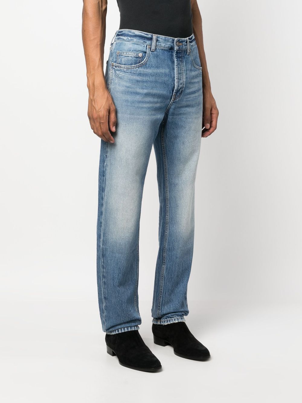 Saint Laurent baggy jeans, men's luxury jeans, designer jeans, Deauville denim, stylish men's jeans