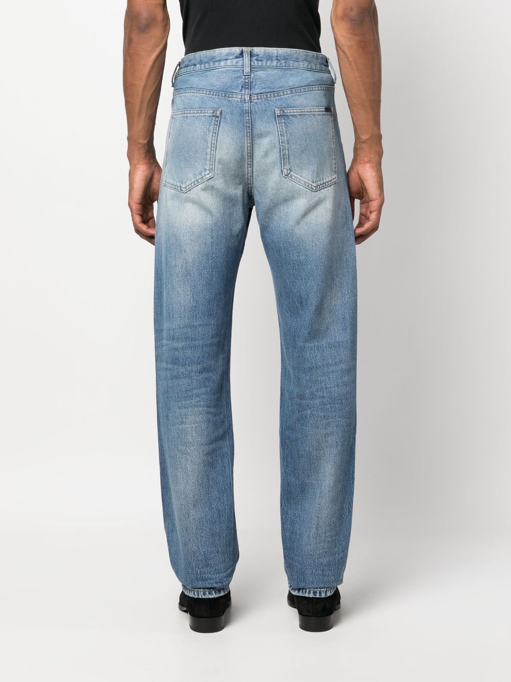 Saint Laurent baggy jeans, men's luxury jeans, designer jeans, Deauville denim, stylish men's jeans