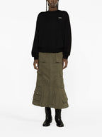 Coperni sweater, black knit sweater, luxury knitwear, logo sweater, high-end fashion