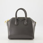 Givenchy Antigona, Box leather bag, Grey handbag, Luxury accessories, Women's designer bags