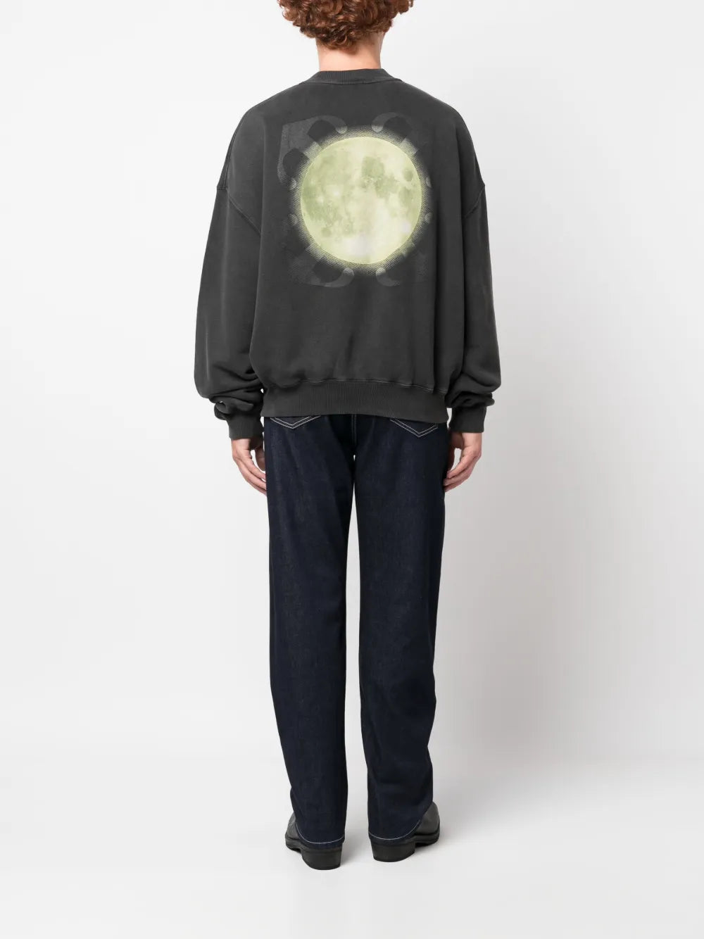 Jeans Retos Raw Off-White Homem Azul