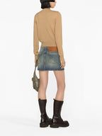 Palm Angels sweater, luxury women's sweater, branded logo sweater, high-end fashion, brown sweater for women