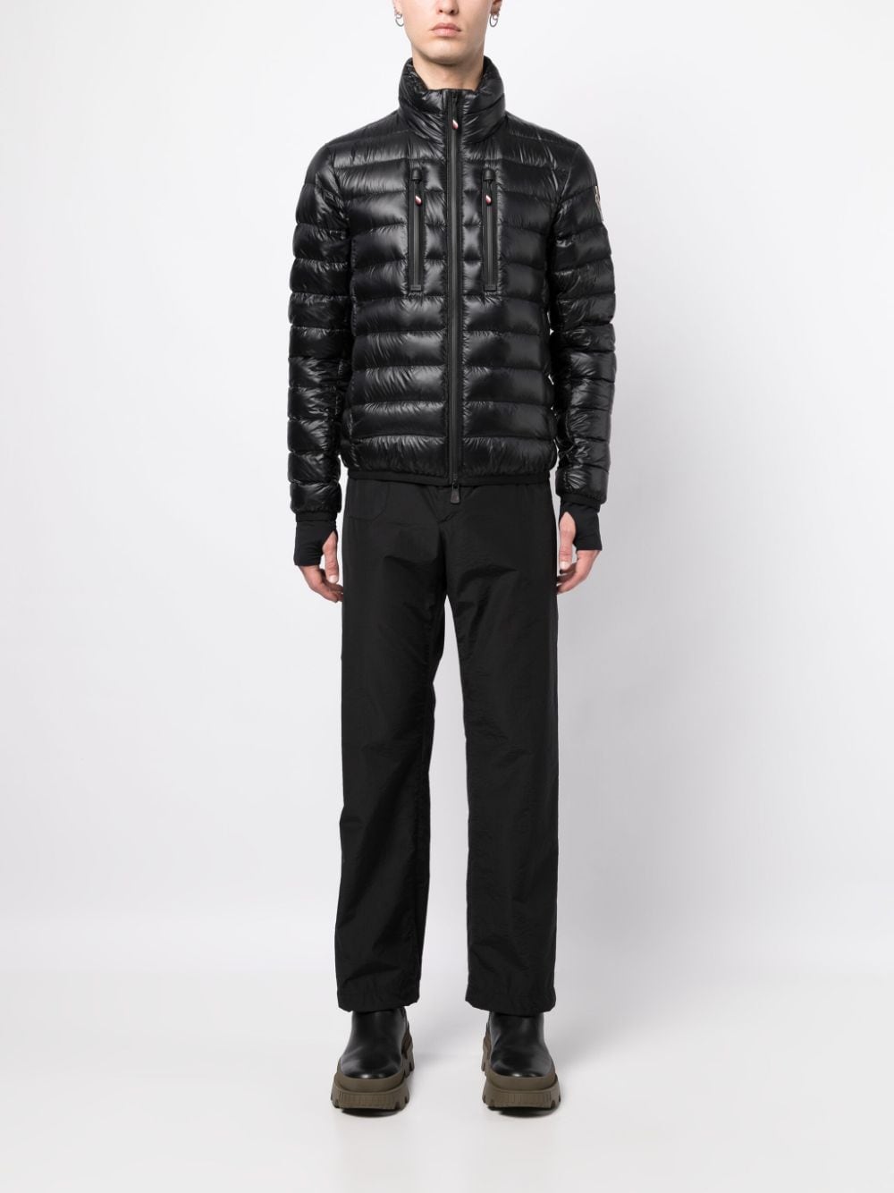 Moncler Grenoble, black down jacket, luxury puffer jacket, men's winter coat, premium outerwear