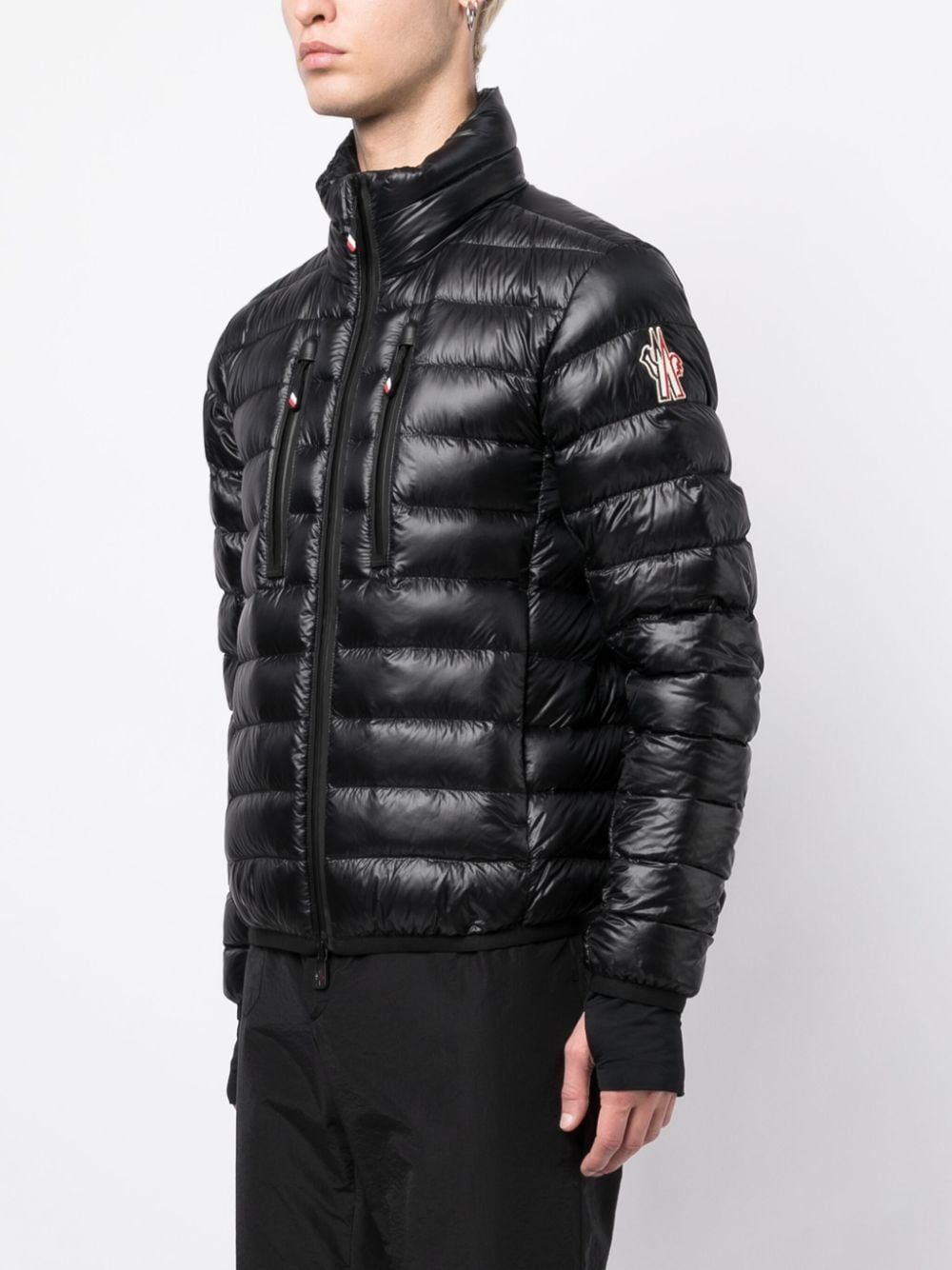 Moncler Grenoble, black down jacket, luxury puffer jacket, men's winter coat, premium outerwear