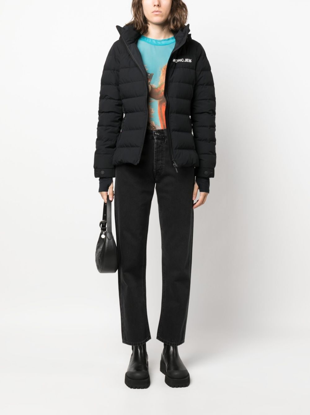 Moncler Grenoble, Bettex short jacket, Women’s luxury jacket, Black winter jacket, High-end fashion