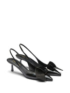 Prada pumps, black patent leather shoes, luxury footwear, high heel pumps, designer shoes