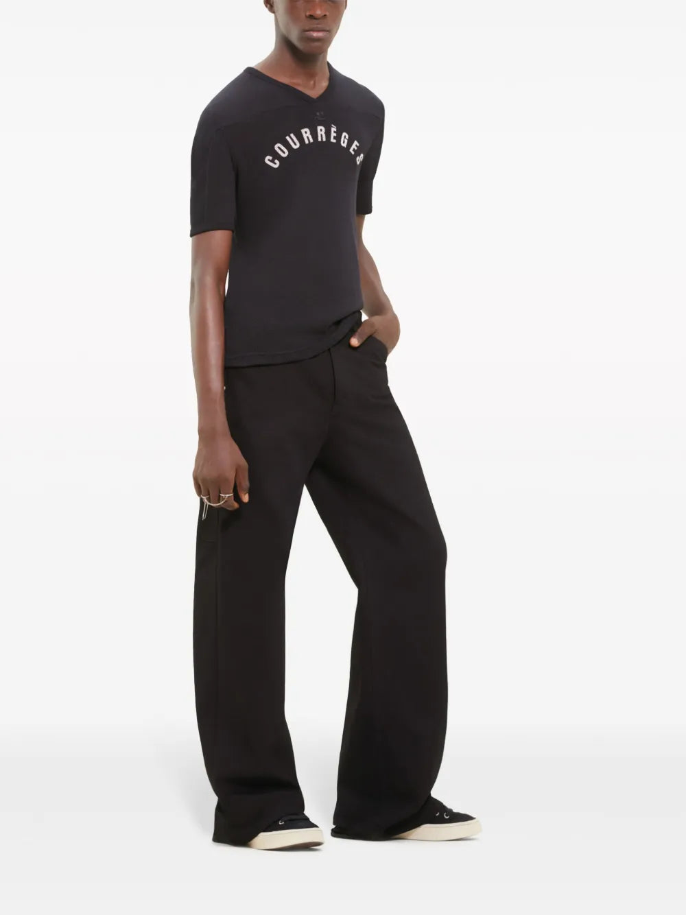 Black Mesh Baseball T-shirt