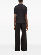 블랙 메시 베이스볼 티셔츠