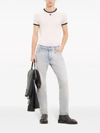 Image of Straight-cut washed jeans by Courreges for Men - Season Spring-Summer 2024 - Back View