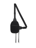 Image of Grained Leather Canvas Messenger Bag by Courreges for Men - Season Autumn-Winter 2024 - Detail View 1