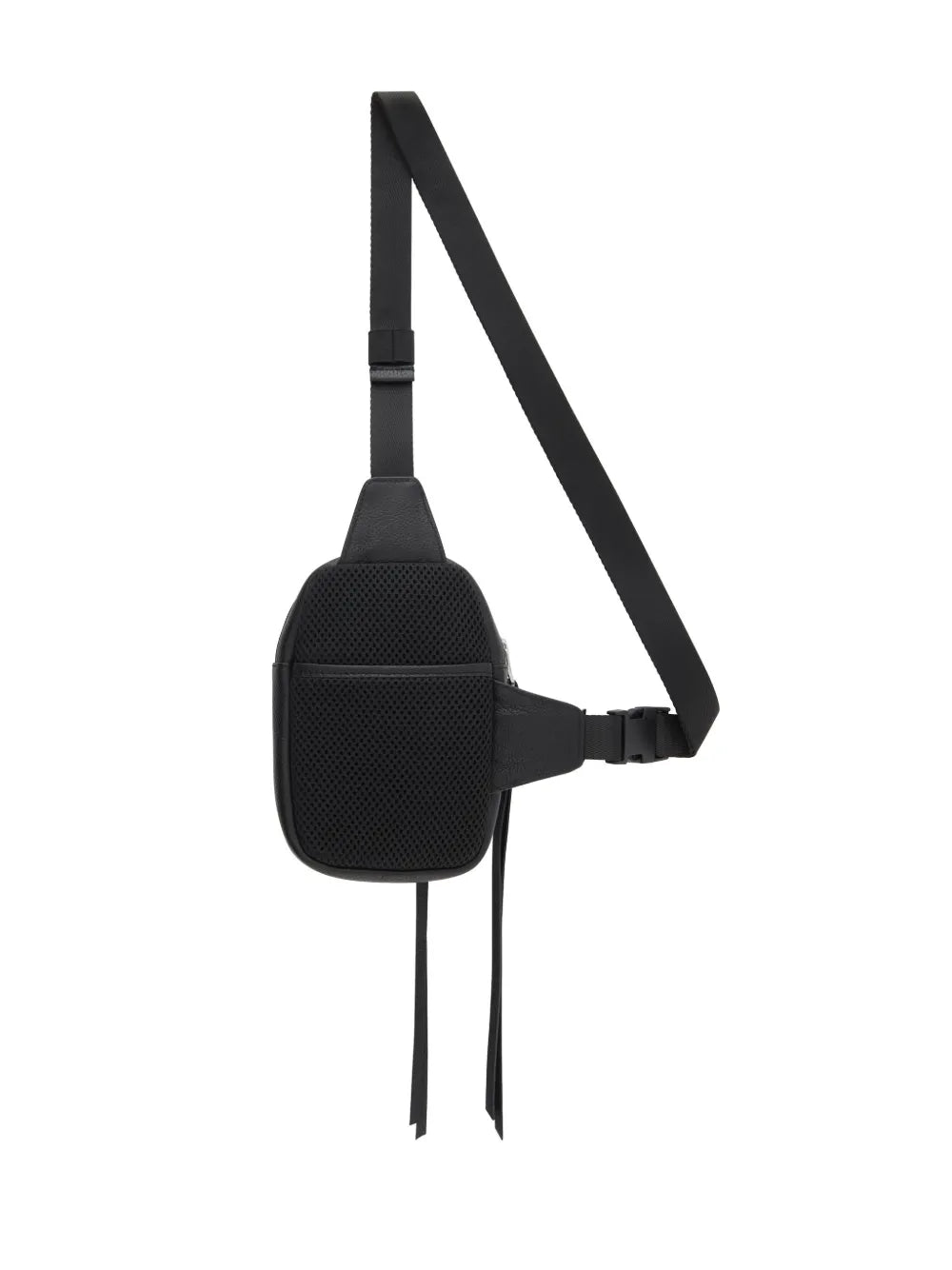 luxury messenger bag, grained leather bag, Courrèges bag, premium men's accessories, stylish messenger bag