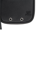 Image of Grained Leather Canvas Messenger Bag by Courreges for Men - Season Autumn-Winter 2024 - Detail View 7