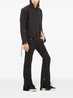 Image of Black Denim Biker Jacket by Courreges for Men - Season Spring-Summer 2024 - Detail View 1