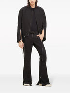 Image of Black Denim Biker Jacket by Courreges for Men - Season Spring-Summer 2024 - Back View