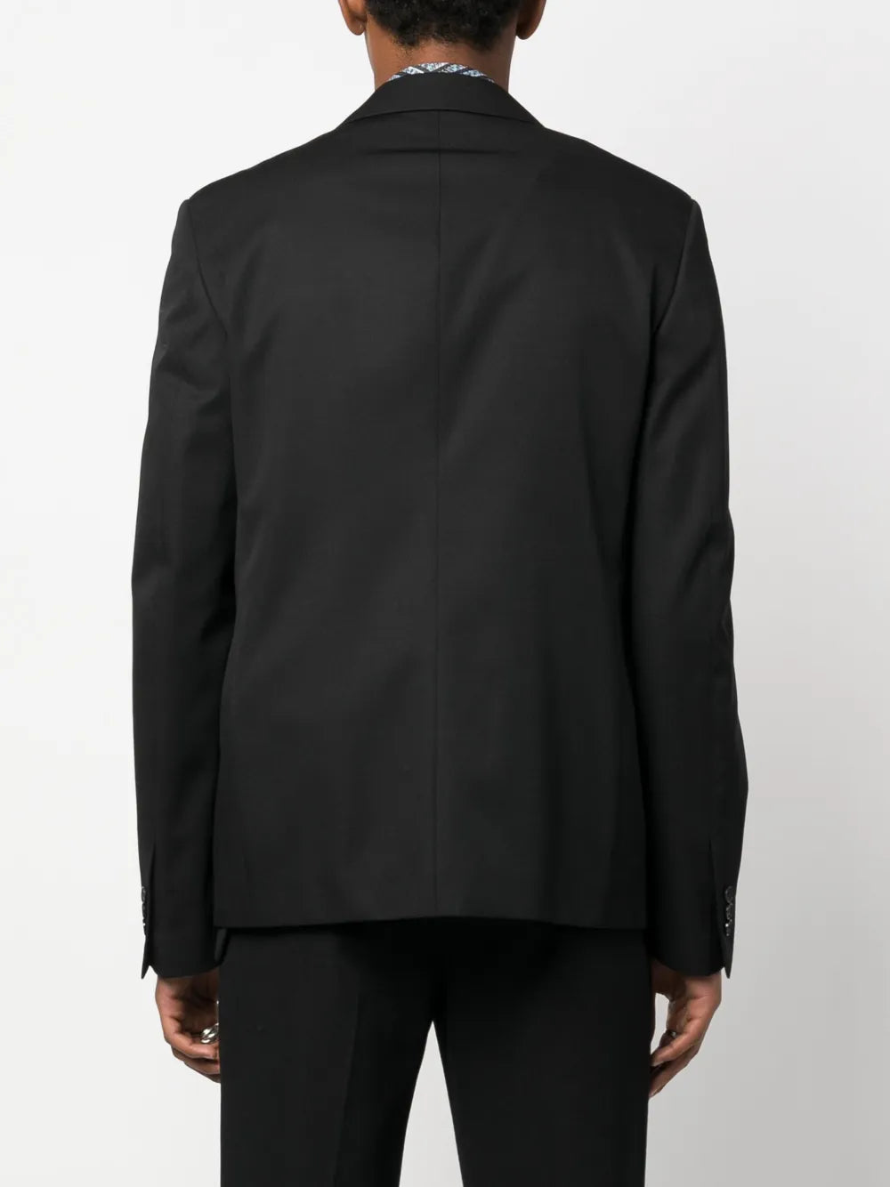 Blazer de lã sofisticado - Off-White - Homem - Preto