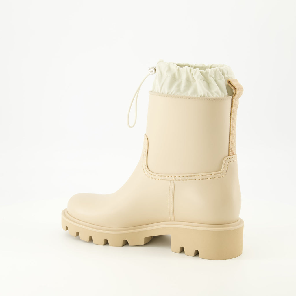 Bottines de pluie beige Kickstream