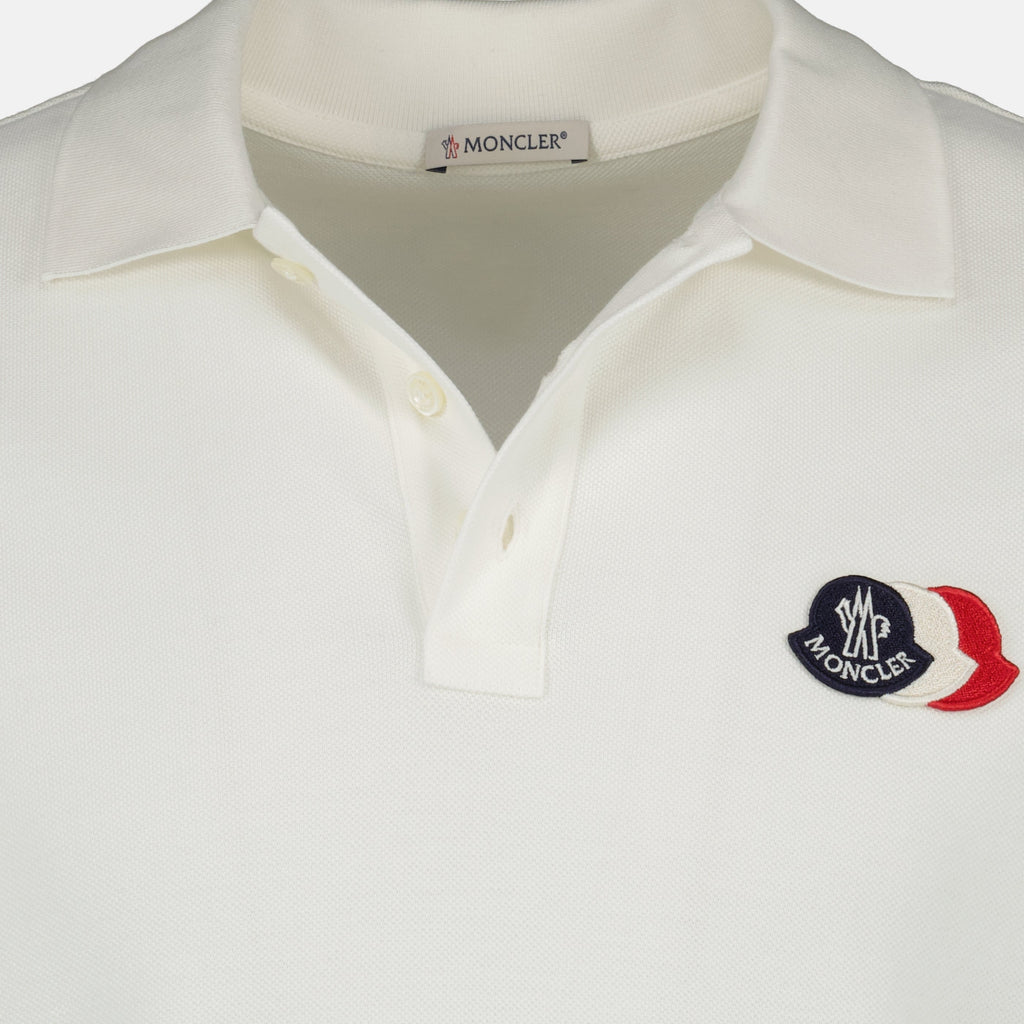 White Piqué Cotton Polo