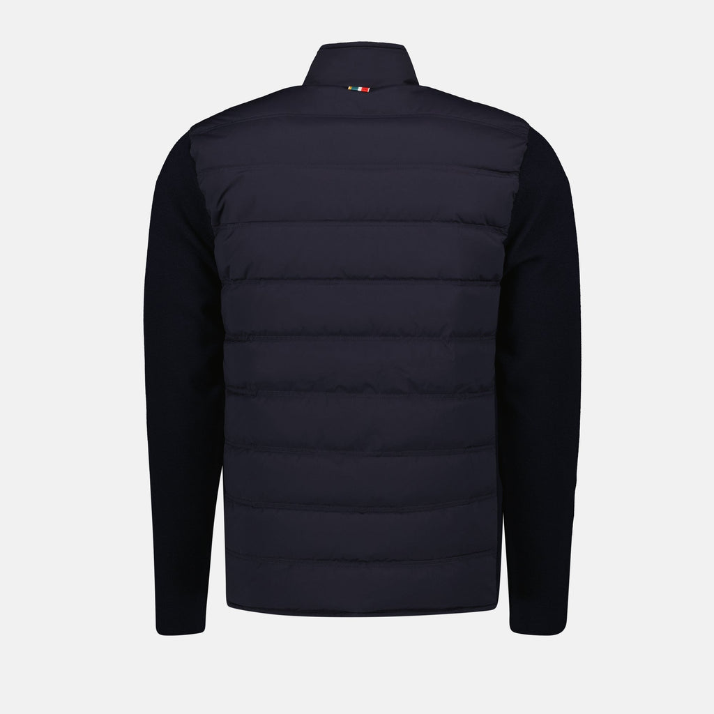 quilted jacket, navy blue jacket, Autumn-Winter collection, luxury outerwear, elegant jacket