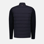 quilted jacket, navy blue jacket, Autumn-Winter collection, luxury outerwear, elegant jacket