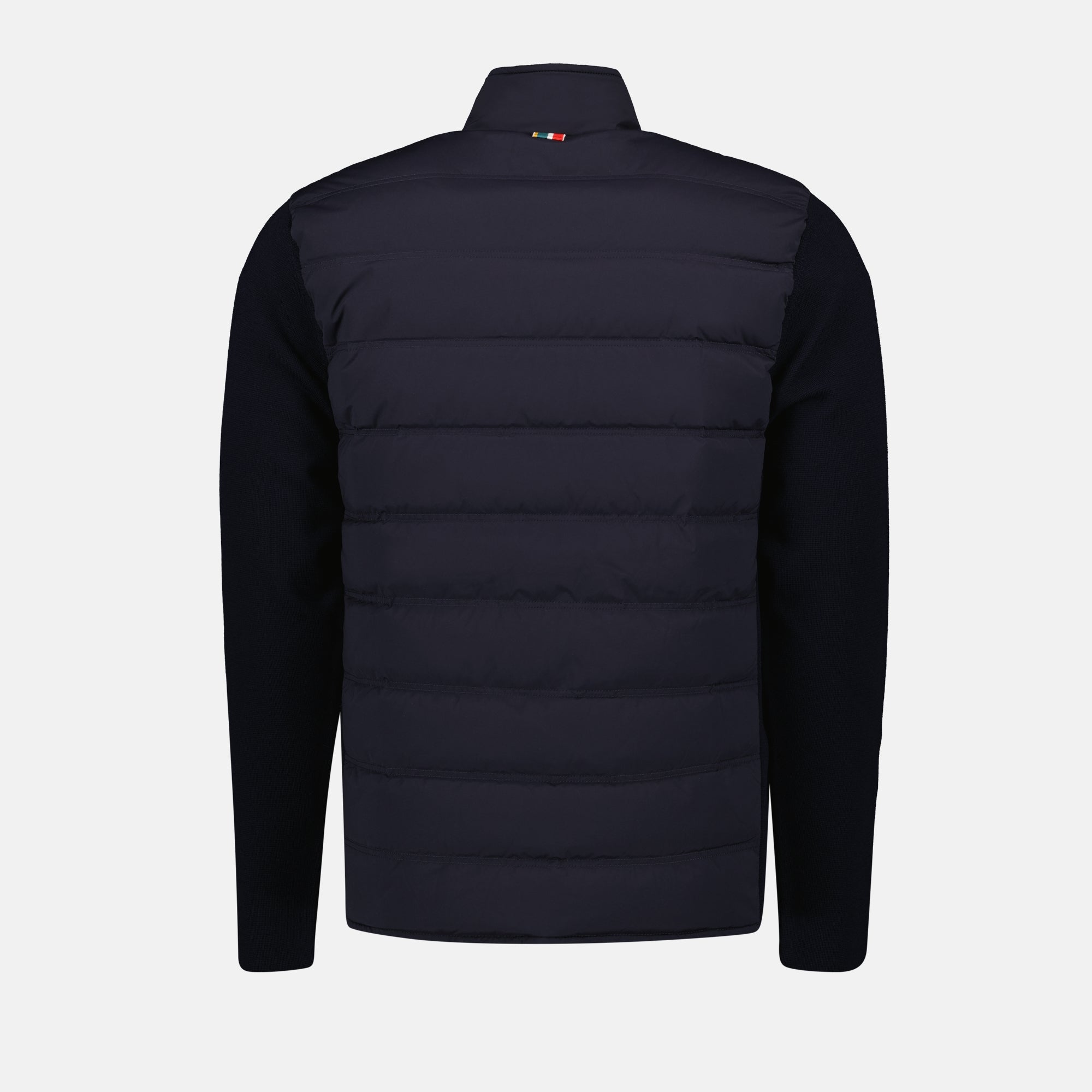 quilted jacket, navy blue jacket, Autumn-Winter collection, luxury outerwear, elegant jacket