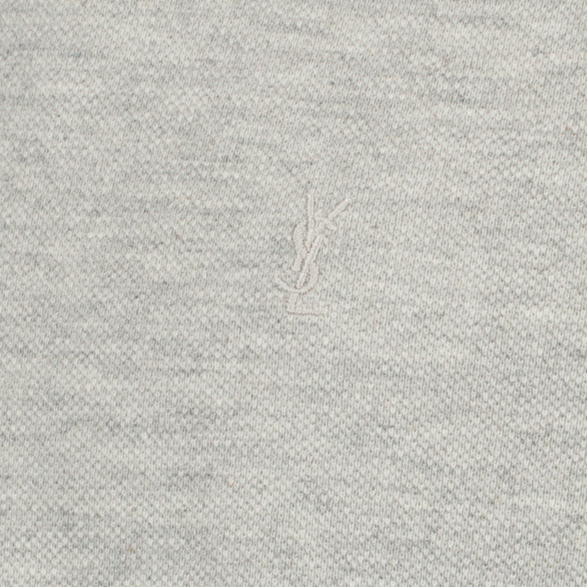 Image of YSL Grey T-Shirt by Saint Laurent for Men - Season Spring-Summer 2026 - Detail View 1