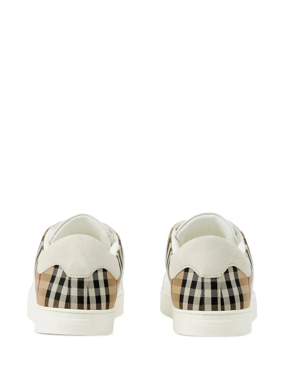 Burberry sneakers, checkered leather sneakers, luxury footwear, suede sneakers, high-end sneakers