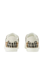 Burberry sneakers, checkered leather sneakers, luxury footwear, suede sneakers, high-end sneakers