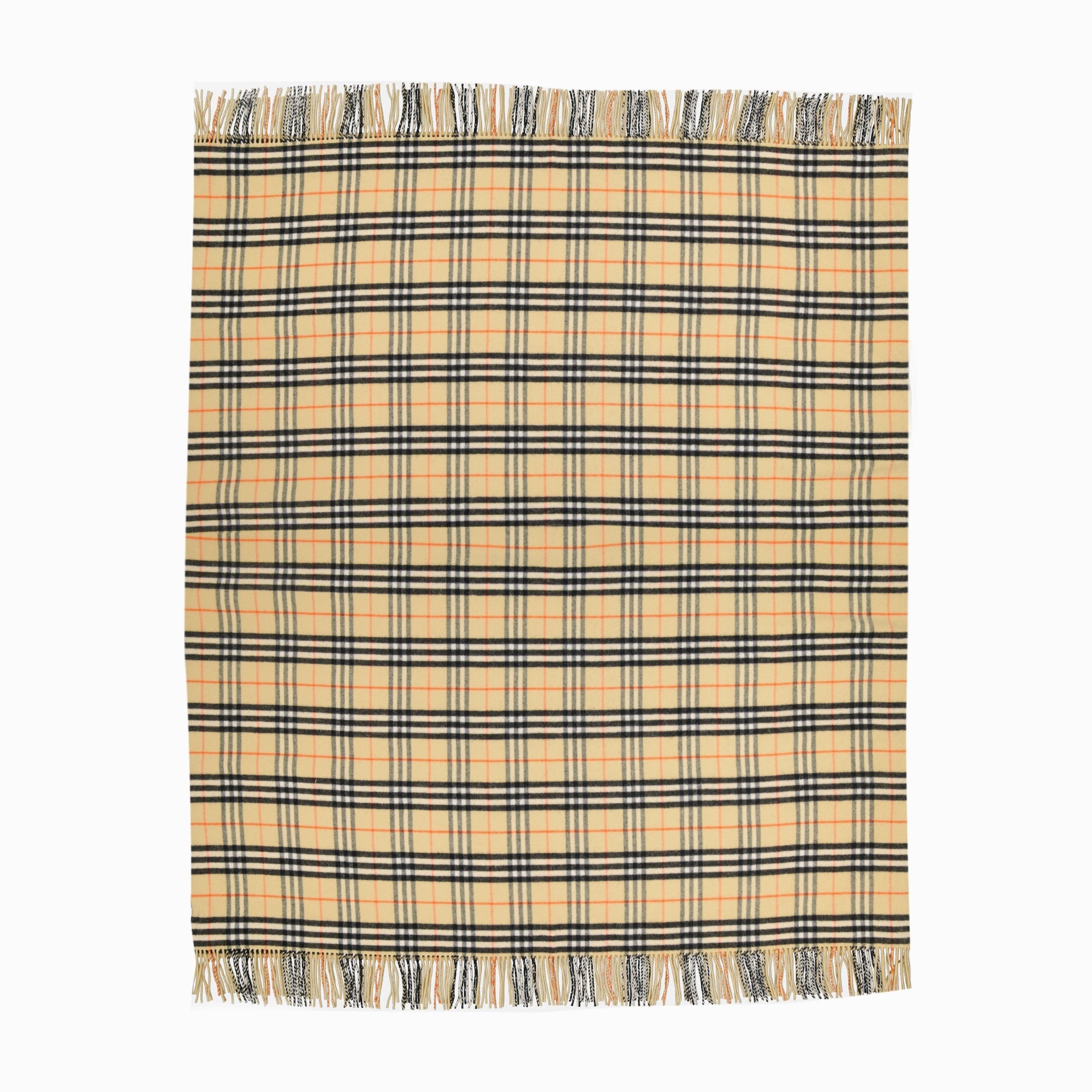 Burberry blanket, cashmere wool throw, check printed blanket, luxury accessories, unisex home decor