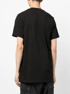 Image of Moncler White Logo T-Shirt by Moncler for Men - Season Spring-Summer 2024 - Detail View 6