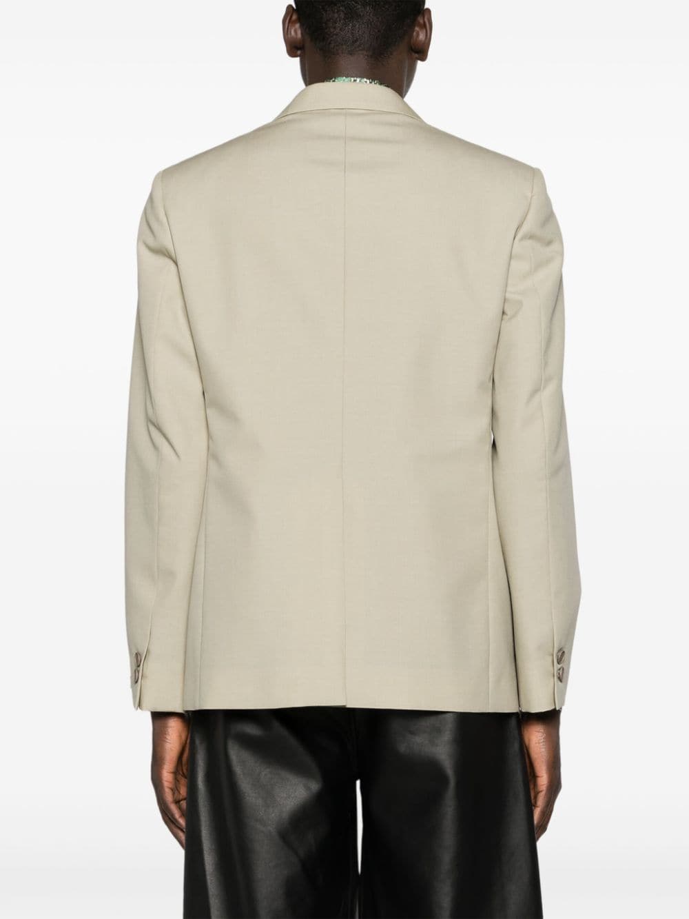 Image d'un blazer en laine beige de Fendi pour homme - Saison Printemps-Été 2024 - Détail 6