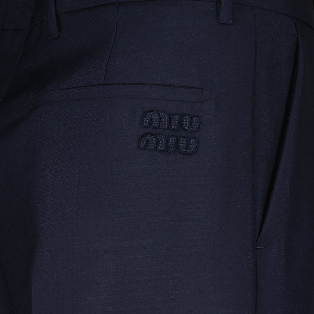 Image of Cigarette Pant by Miu Miu for Women - Season Spring-Summer 2026 - Detail View 1