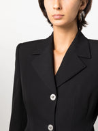 Image of Wool Blazer by Versace for Women - Season Autumn-Winter 2023 - Model view 6