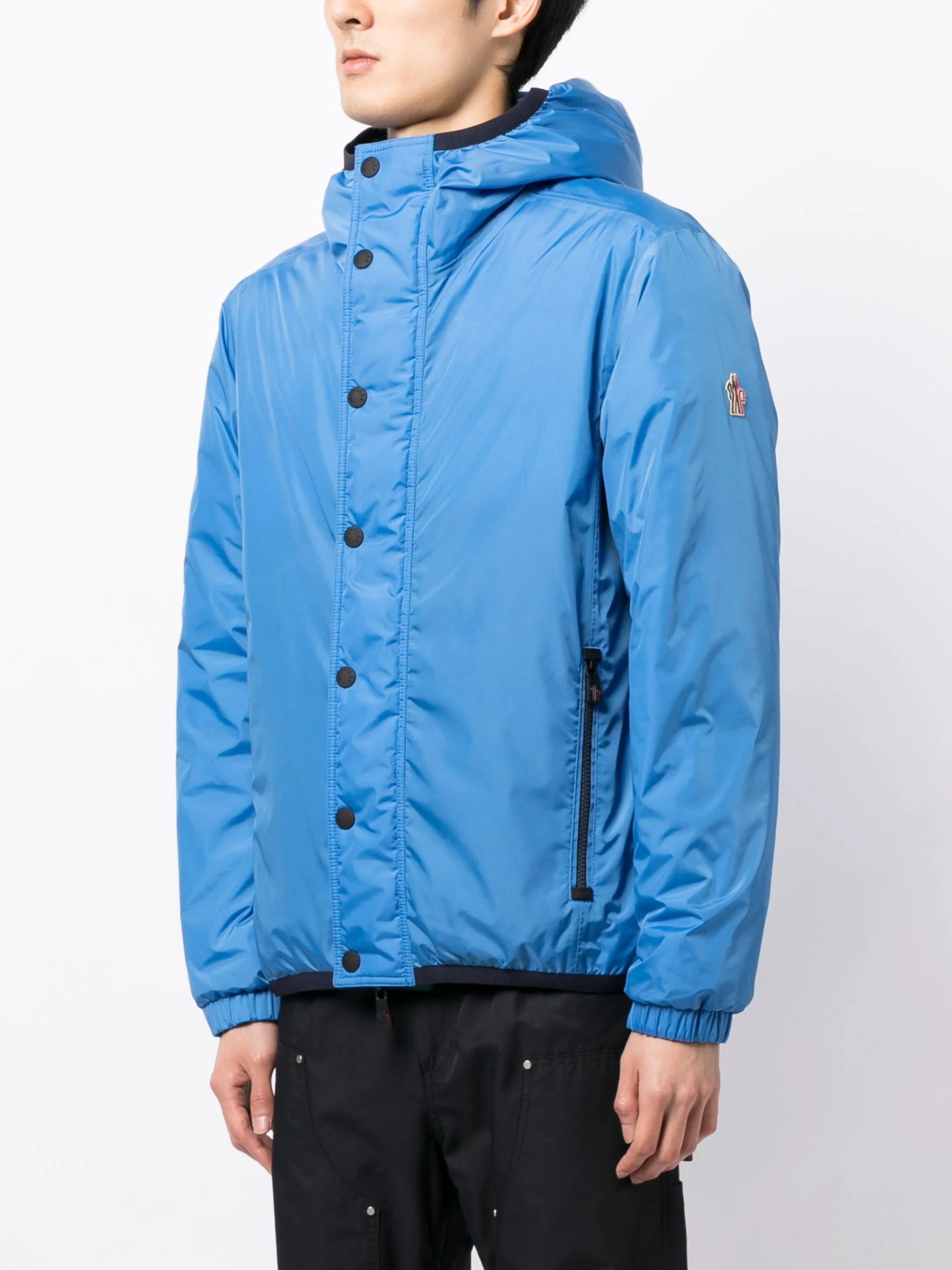 Reversible Puffer Jacket Rosiere Blue-Green - Moncler Grenoble